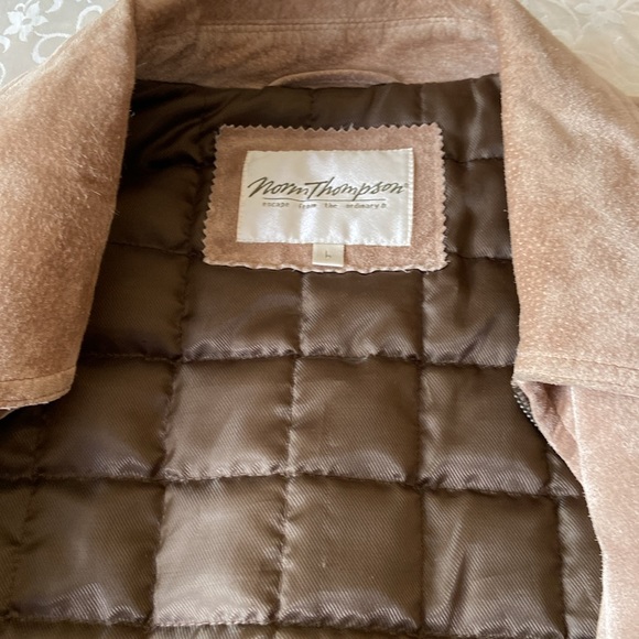 Norm Thompson Mens Tan Suede Jacket - Picture 7 of 15